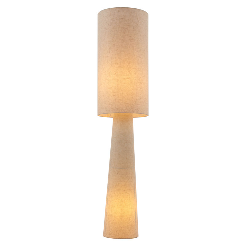 Éclairage de salon moderne avec lampe sur pied et lampe sur pied, Beige