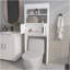 Étagère de rangement pour salle de bain 2 portes Bisbee, blanc