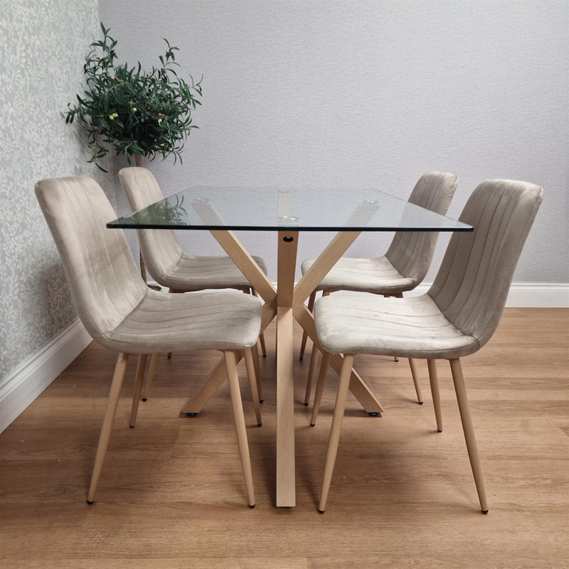 Dining Set, Beige