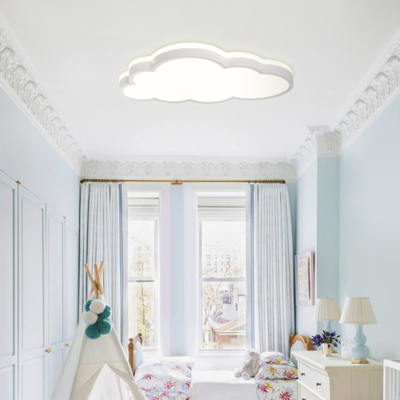 Nataja 19.69'' Clouded Dimmable LED Flush Mount