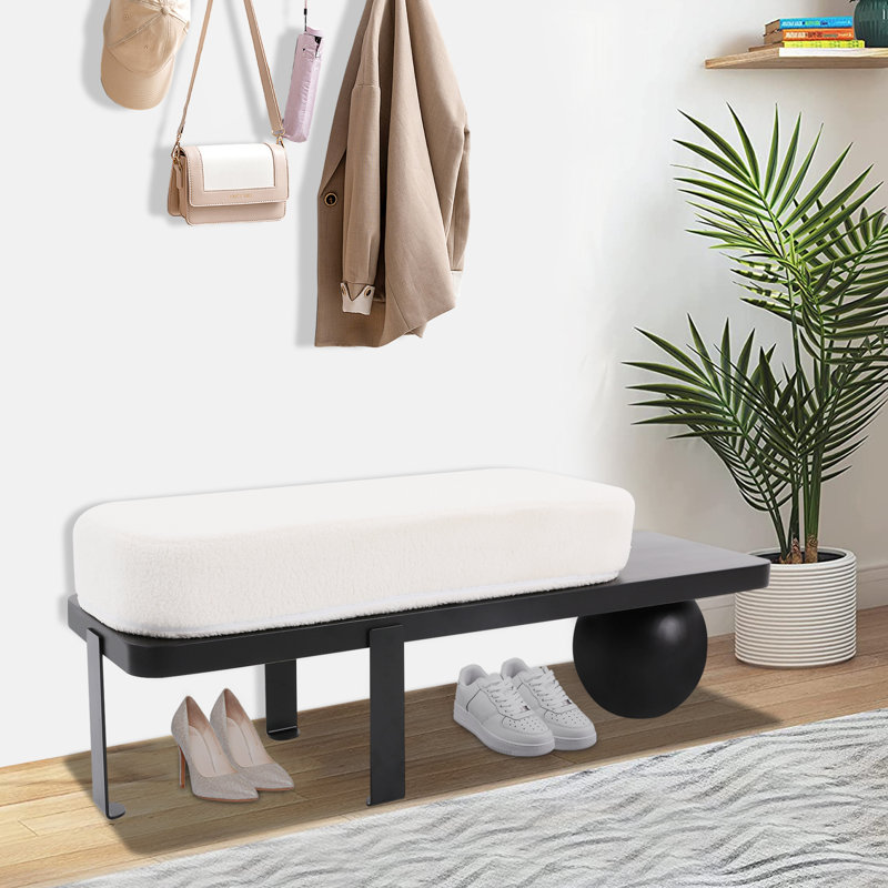 Entryway Bench, Shoe Bench, Bench For Entryway/Bedroom/Living Room, 17.7" H x 47.2" W x 13.77" D