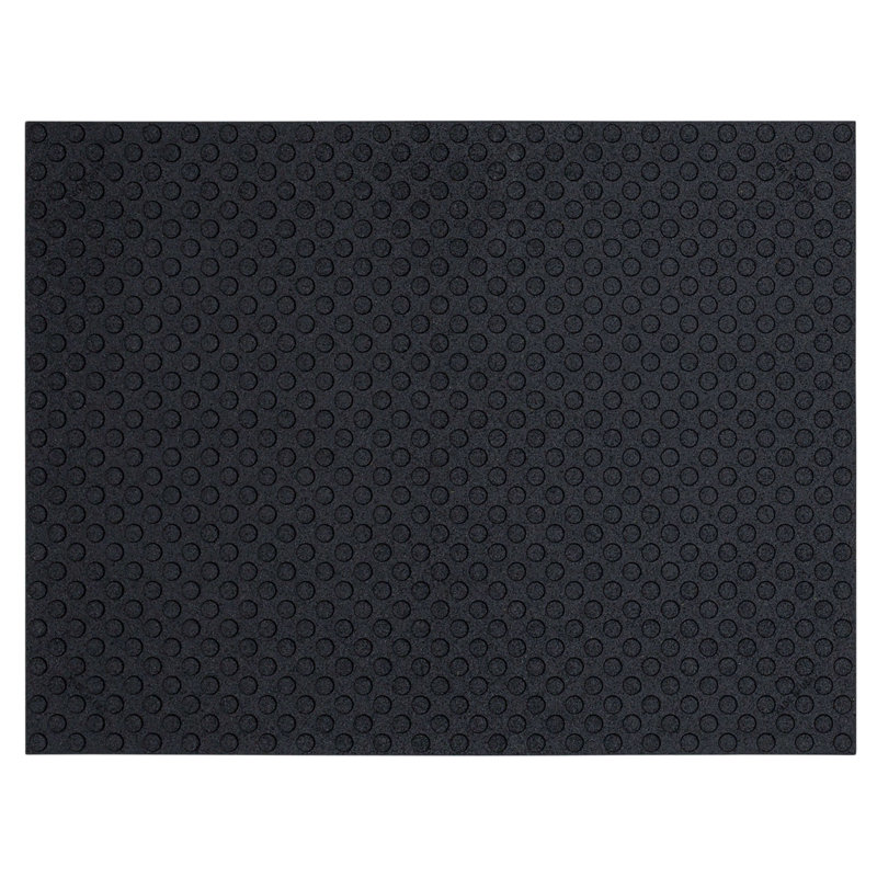 Tapis de gymnastique robuste antidérapant en caoutchouc robuste 2 pi x 2 pi 1/2 po