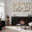 «Yellow, Tan Grey Abstract Botanicals Relaxing Calm», impression sur toile encadrée surdimensionnée-111652977-111652975