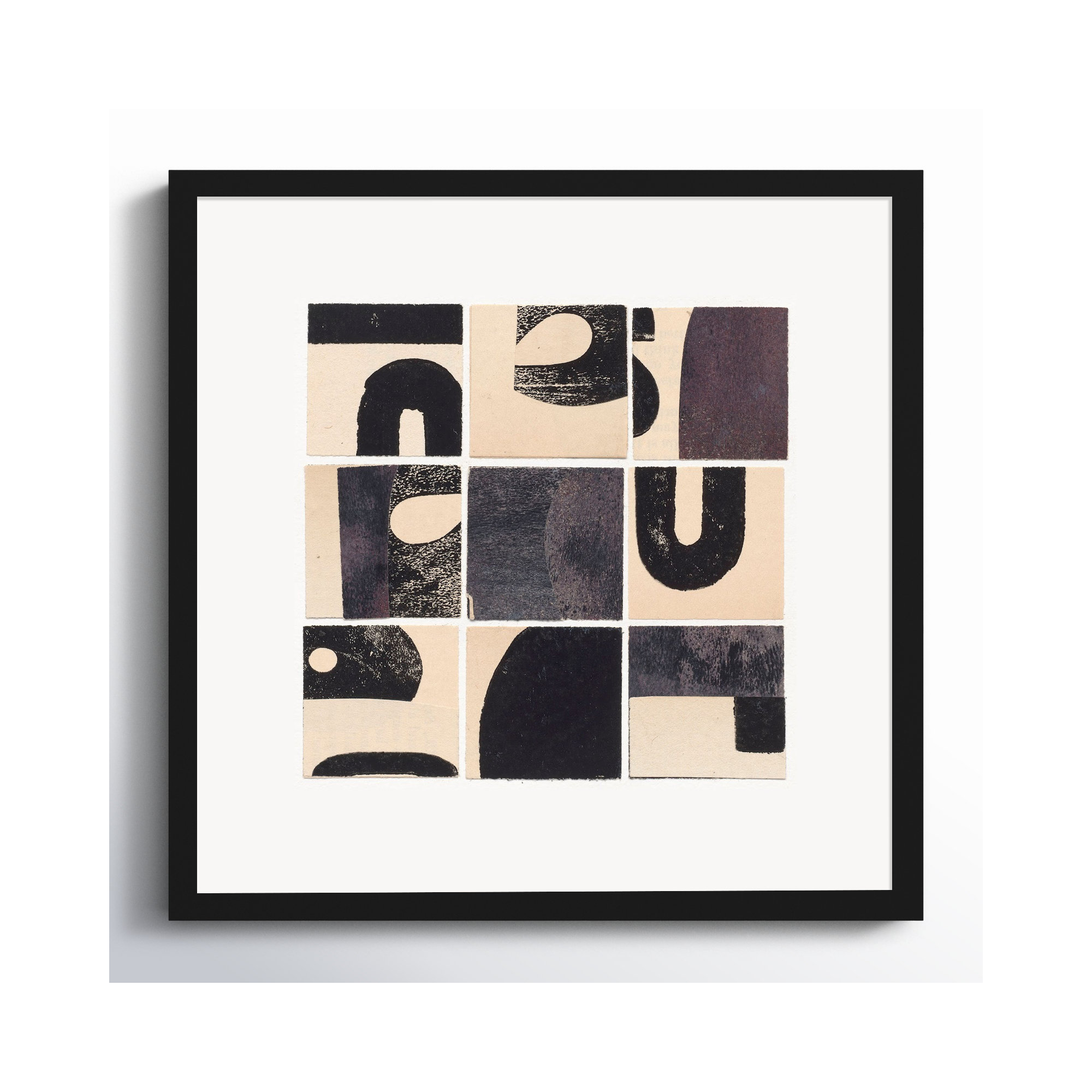 Curvy by Driftway Studio, 16" H x 16" W x 1.25" D, Black