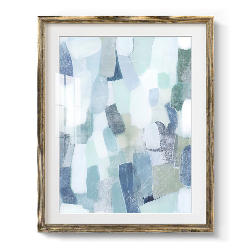 «Dusky Gale II», reproduction encadrée, Blanc, Papier avec cadre noyer