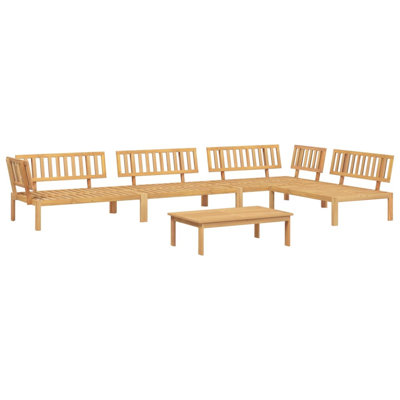 Vidaxl 5 Piece Garden sofa set made of solid acacia wood