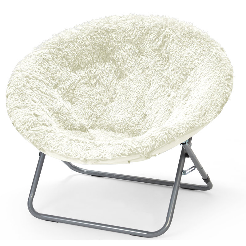 Chaise Papasan l 30 po Larson, Blanc