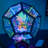 RGBW Color-Changing Infinity Dodecahedron Display Riser with Magnetic Lid, Lighted Display Case for Collectible Figures