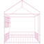 Lit en métal rose avec clôture et tablettes - Taille double, maximisant l'espace de la chambre à coucher pour créer une ambiance intérieure élégante-1335957307-1335957309