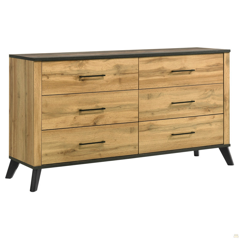 Commode 6 tiroirs Pine
