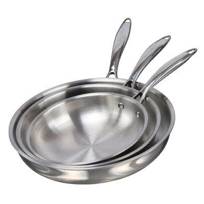 Stainless Steel Non-Stick Frying Pan Set
