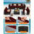 14 Piece Set Of Outdoor Replacement Cushions, For Patio Furniture, Waterproof, Stain Resistant, Fade Resistant, Heat Pressing TPU, Outdoor Olefin Fabric, Suitable For 6-Seater Sofa Cushions-594094311