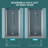 32"W X 72"H Fold Frameless Shower Door With Tempered Glass-115110802