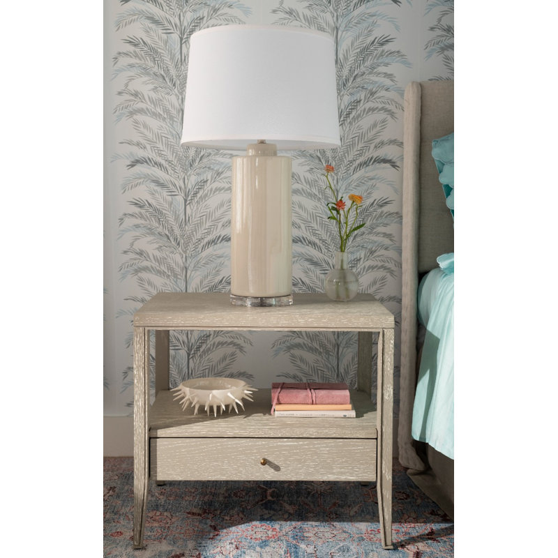 Formosa Table Lamp, Clear/Dove Gray