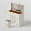 Meuble-lavabo de chambre à coucher illuminé en MDF et verre