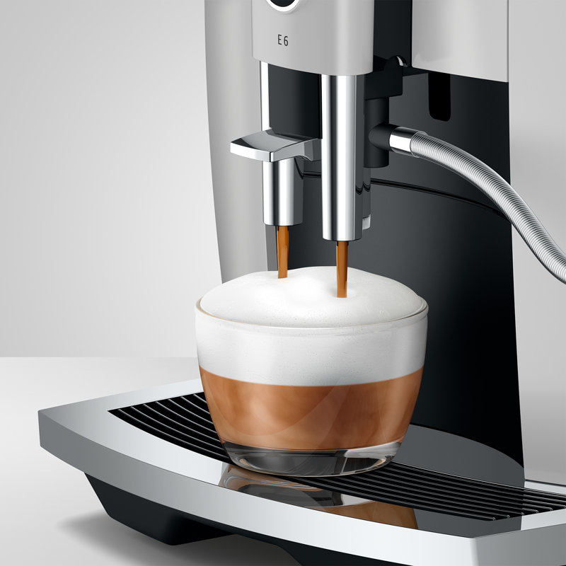 JURA E6 Fully Automatic Coffee & Espresso Machine, Platinum