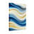 Abstract Blue And Gold Wavy Abstract Pattern