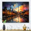 City Toronto Popart Landscape II, reproduction d'art sur toile-648248170-648248174