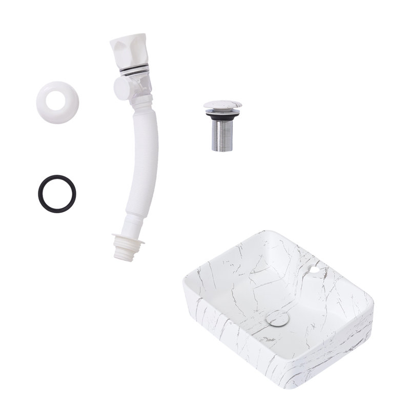 Garden Sanctuary Ceramic；Stainless Steel；PP Sink, 49 mm