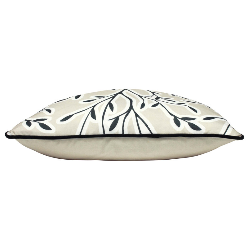 Floral Square Cushion, Oatmeal