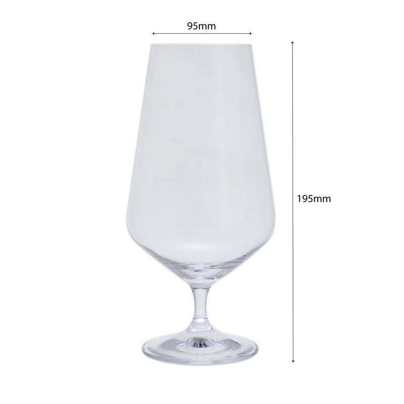 Dartington Crystal Cheers! 550 ml Lager Beer Glass Set