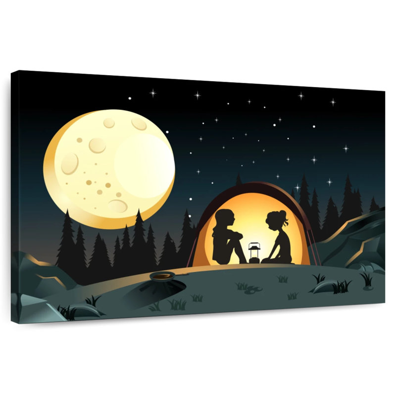 Senne Camping Besties, 32" H x 48" W