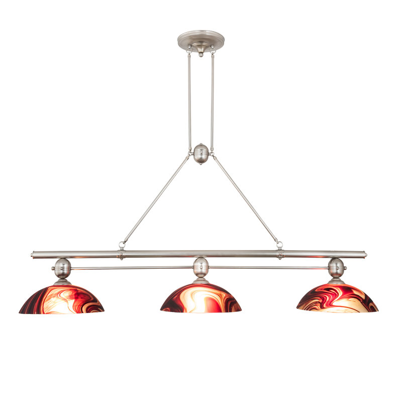 Metro Fusion 3 - Light Pendant, Cabernet Swirl