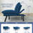 Merrium Twin 70.9'' Velvet Convertible Sofa-246791054