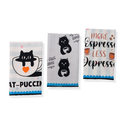Cat-puccino Kitchen Towel Set