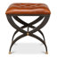 Leather Accent Stool