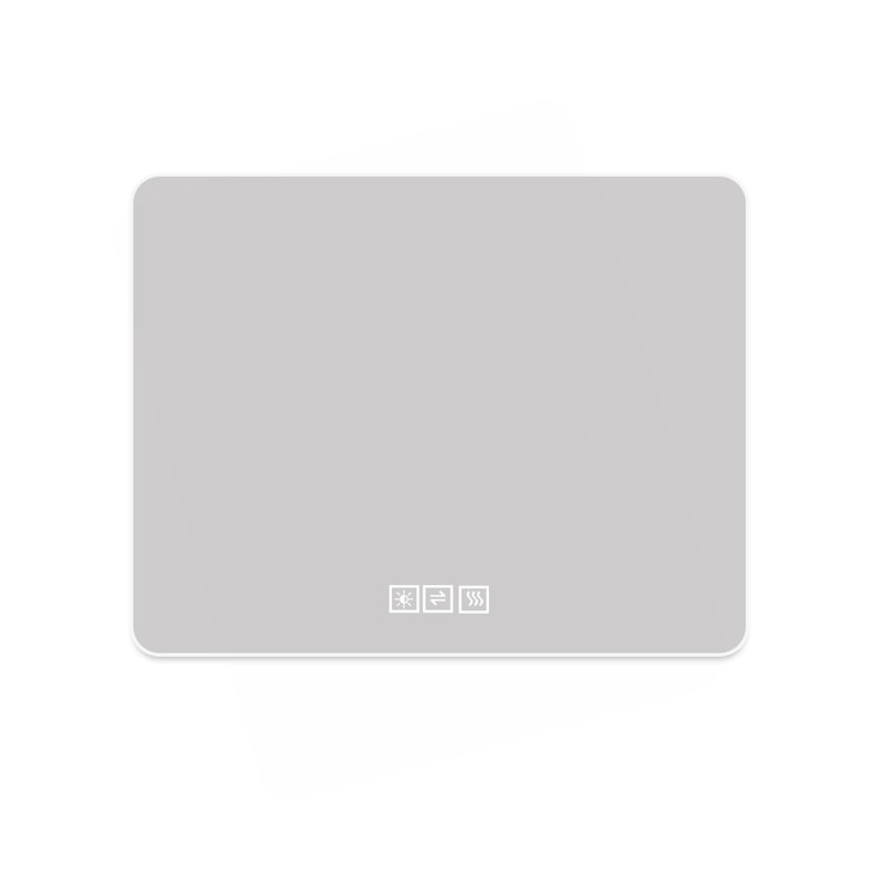 Miroir de salle de bain avec lumières à DEL avant et rétro-éclairé, anti-buée, pour miroirs de salle de bain à fixation murale, 3 couleurs et 5 niveaux de luminosité, horizontal / vertical