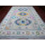 Tapis oriental rectangulaire gris en laine noué à la main 9 pi 7 po x 13 pi 4 po - MOA10220974