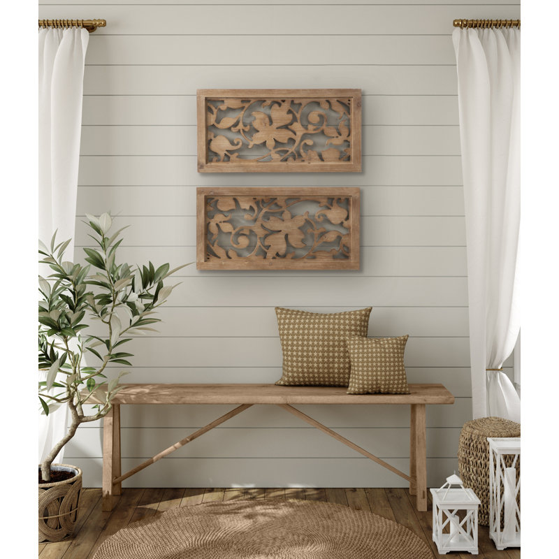 Lynnea, ensemble de 2 plaques murales 12 x 24