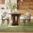 70.87" Sintered Stone Dining Table for 6 with Solid Wood Streamline Base