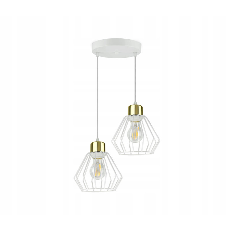 Hoschton 2 - Light White Cluster Pendant