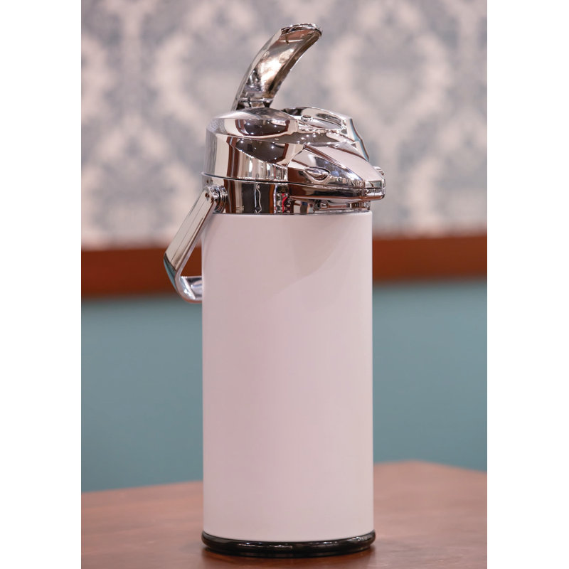Pot à air 9 tasses en acier inoxydable, Blanc