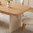 Solid wood oak rectangular dining table-763922855