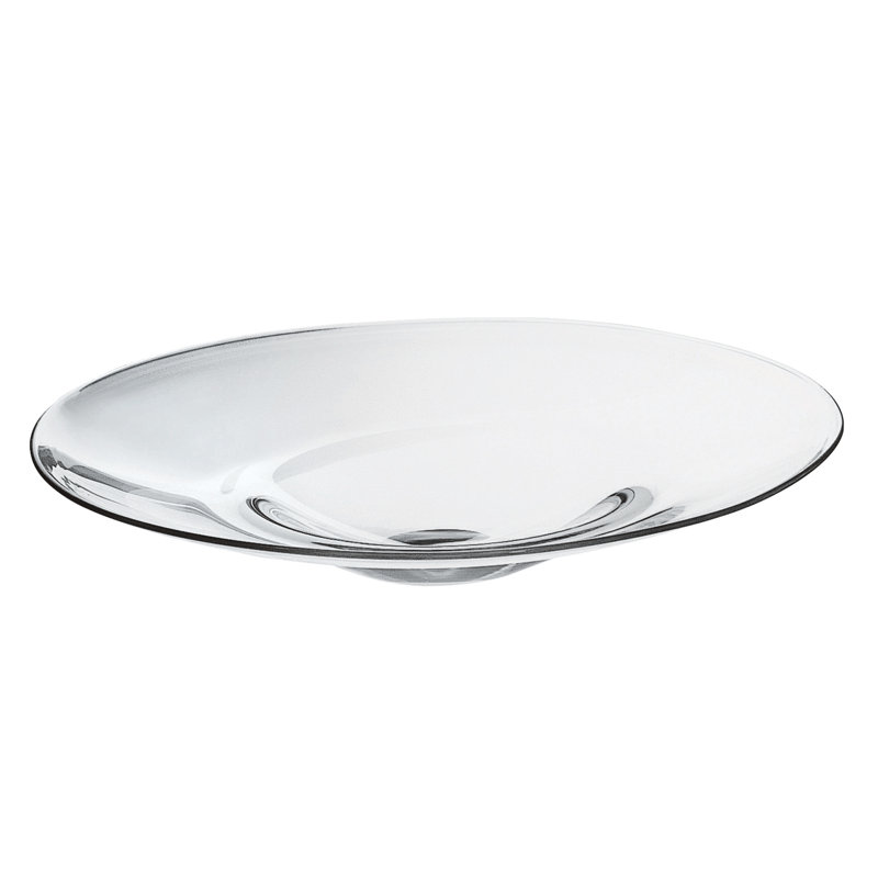 Bilqees Glass Decorative Plate 1, 2.8" H x 13.5" W x 13.5" D