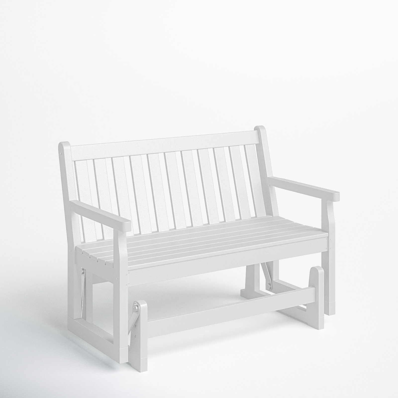 POLYWOOD Traditional Garden 48" Glider, White