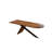 62.99"Medieval-style half-round solid wood dining table-257529443