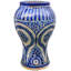 Pot en céramique bleu / blanc antique intérieur / extérieur 12 po