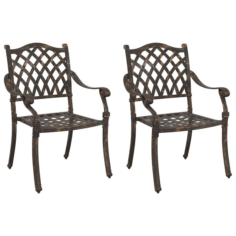 Patio Dining Armchair, Bronze 