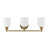 Abarca 3-Light Dimmable Vanity Light in Brass-1061175820