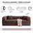 Lozena 78.7" Large 5 In 1 Sofa Bed Convertible, No Tools Assembly Sleeper Sofa, Modern Frameless Boneless Couch, Washable Corduroy Couch, Oversized For Small Space, 2 Pillows Included-222128069