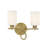 Hauger 2-Light Dimmable Vanity Light in Warm Brass-662896031