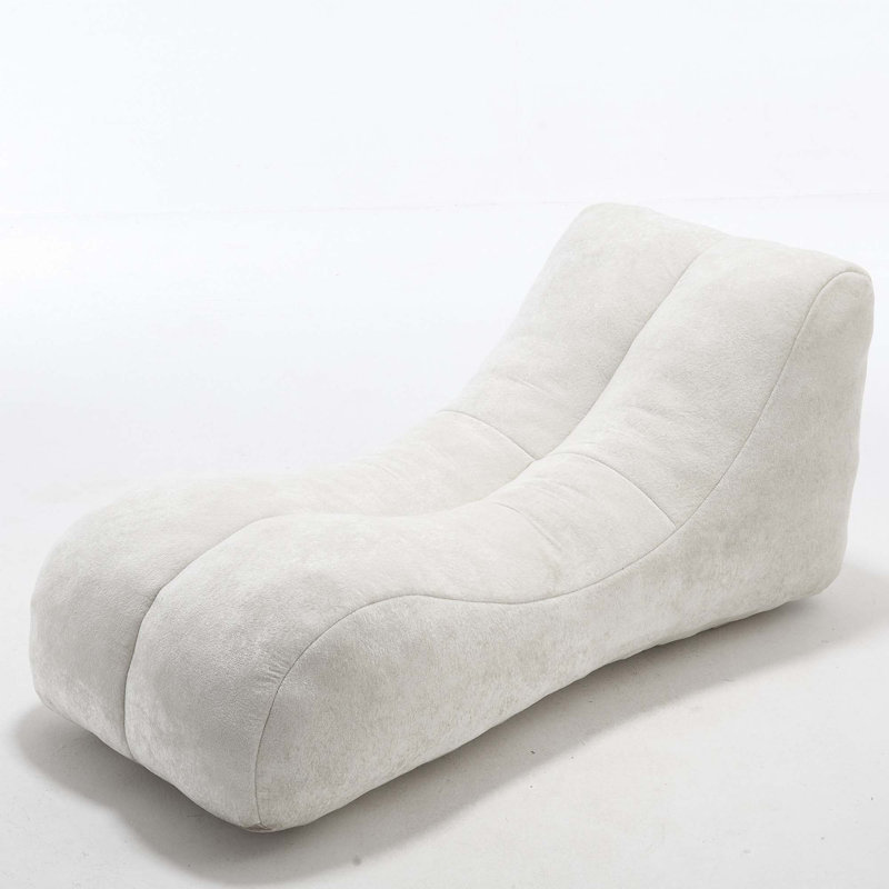 Creative Bean Bag Sofa Chair, White Polyester