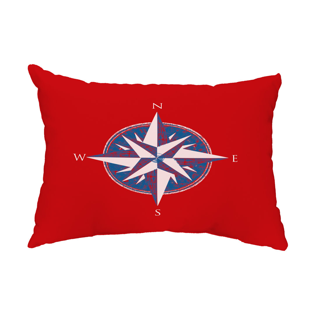 Compass Outdoor Rectangular Pillow Cover & Insert e by design