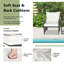3 Piece White Rattan Conversation Set Patio Wicker Chairs And Coffee Table Set