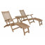 Outdoor Teak Chaise Lounge-1878291480