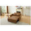 Canapé-lit convertible de 51,57 po, fauteuil ajustable surdimensionné avec 3 ports USB, peu encombrant pour les petits appartements, salon, chambre à coucher, brun-129030391